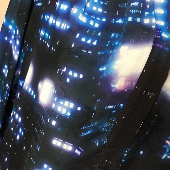 NWT Milly Katalina City Scape Blouse sz 8 - Picture 10 of 12